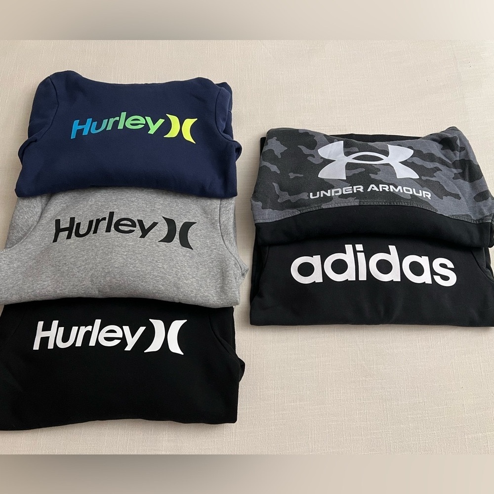 Preloved BOYS clothing lot - Hurley, Under Armour, Adidas 12 ITEMS!!
